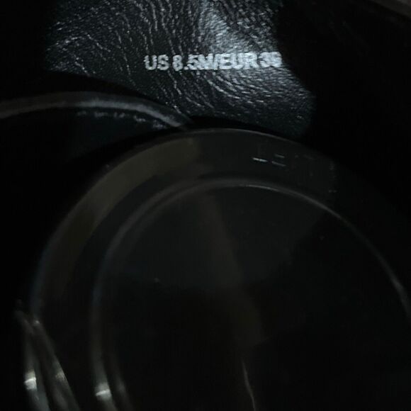 Vince Cabria Lug Combat Boots Leather Zip Lace Up Ankle Booties Black 8.5 NWOB - Picture 14 of 14